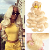 TT Hair 613 Blonde Hair Body Wave 4 Bundles Remy Human Hair Weaves Bleach Blonde Color
